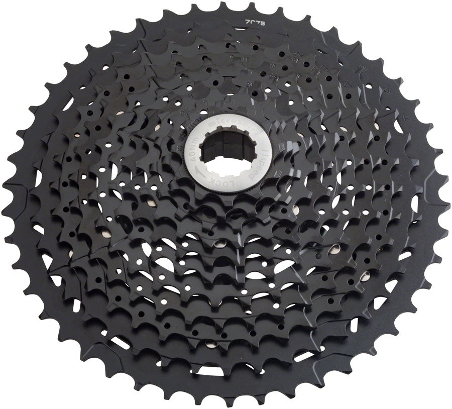 microSHIFT G11 Cassette - 11 Speed 11-42t Black ED Coated With Spider Cassettes and Cogs microSHIFT