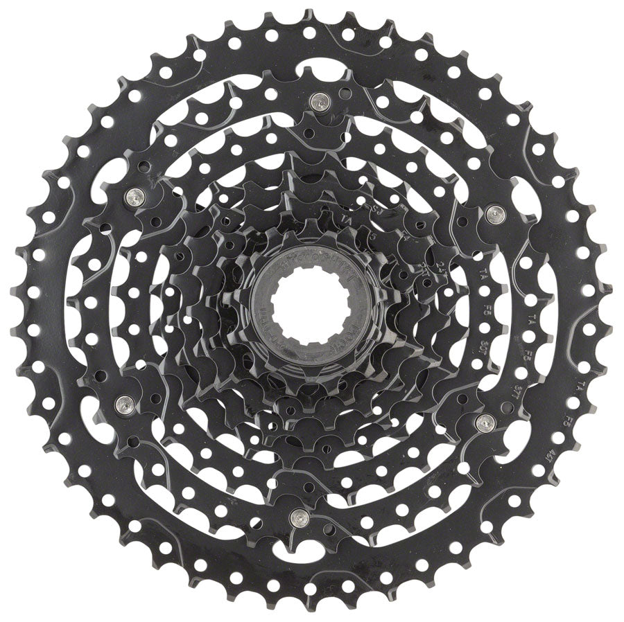 microSHIFT ADVENT Cassette - 9 Speed 11-46T ED Black Hardened Steel Cogs Cassettes and Cogs microSHIFT