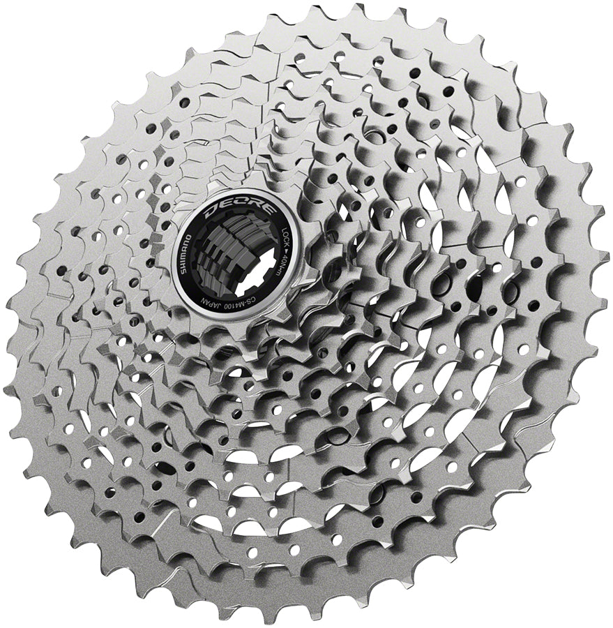 Shimano Deore CS-M4100-10 Cassette - 10-Speed 11-42t Silver Cassettes and Cogs Shimano