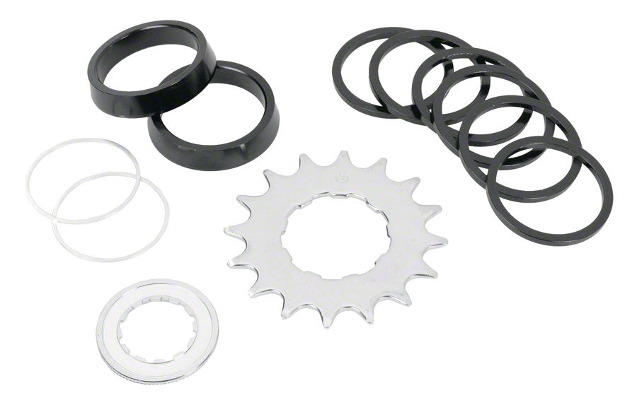 Wheels Manufacturing Angled Spacer Single Speed Conversion Kit Single Speed Spacer Kit Wheels Manufacturing