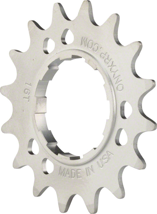 Onyx Stainless Cog: Shimano Compatible 3/32" 18t Driver and Single Cog ONYX Racing Products   
