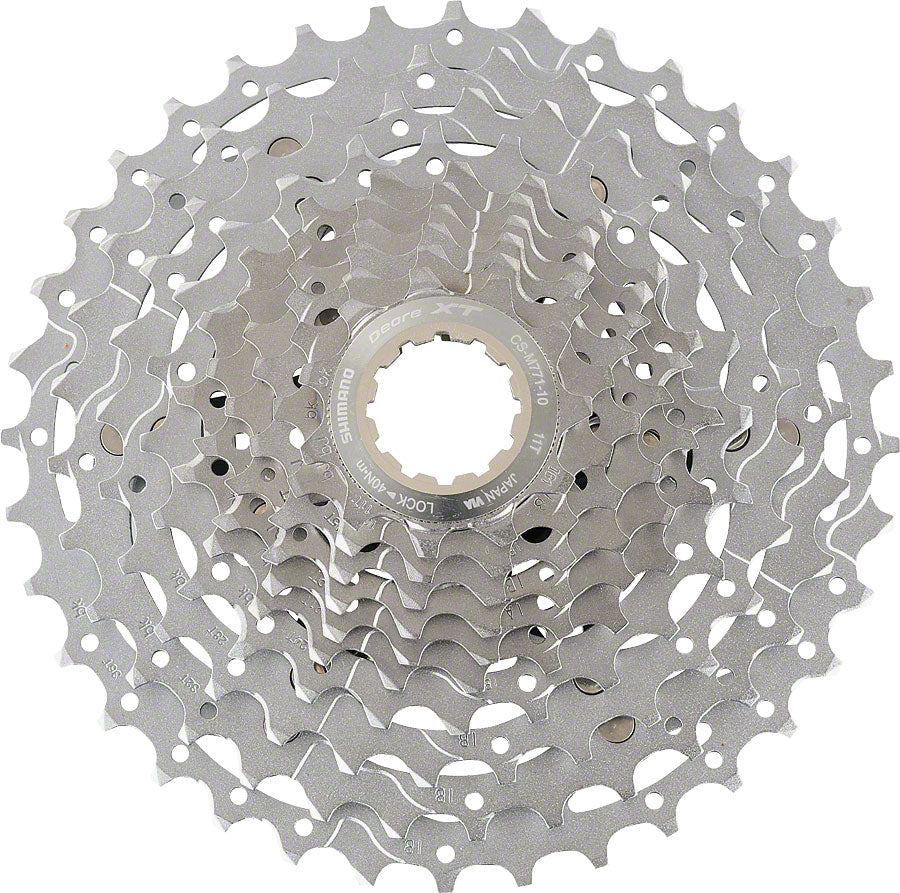 Shimano Deore XT CS-M771 Cassette - 10 Speed 11-36t Silver Cassettes and Cogs Shimano