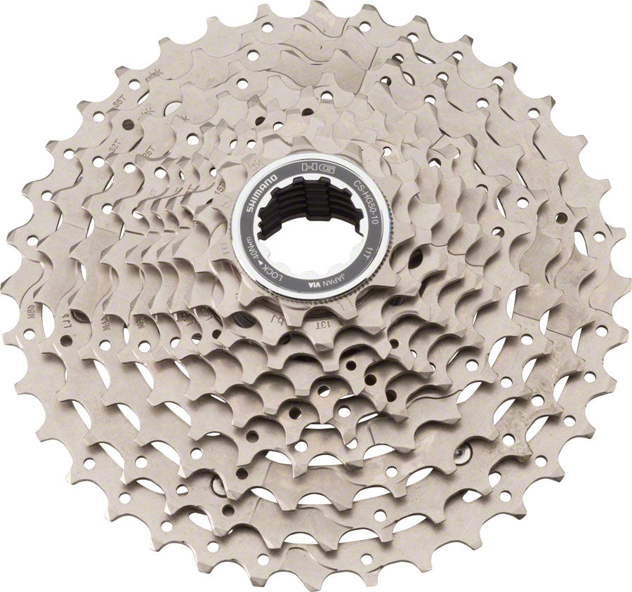 Shimano Deore M6000 CS-HG50 Cassette - 10 Speed 11-36t Silver Nickel Plated Cassettes and Cogs Shimano