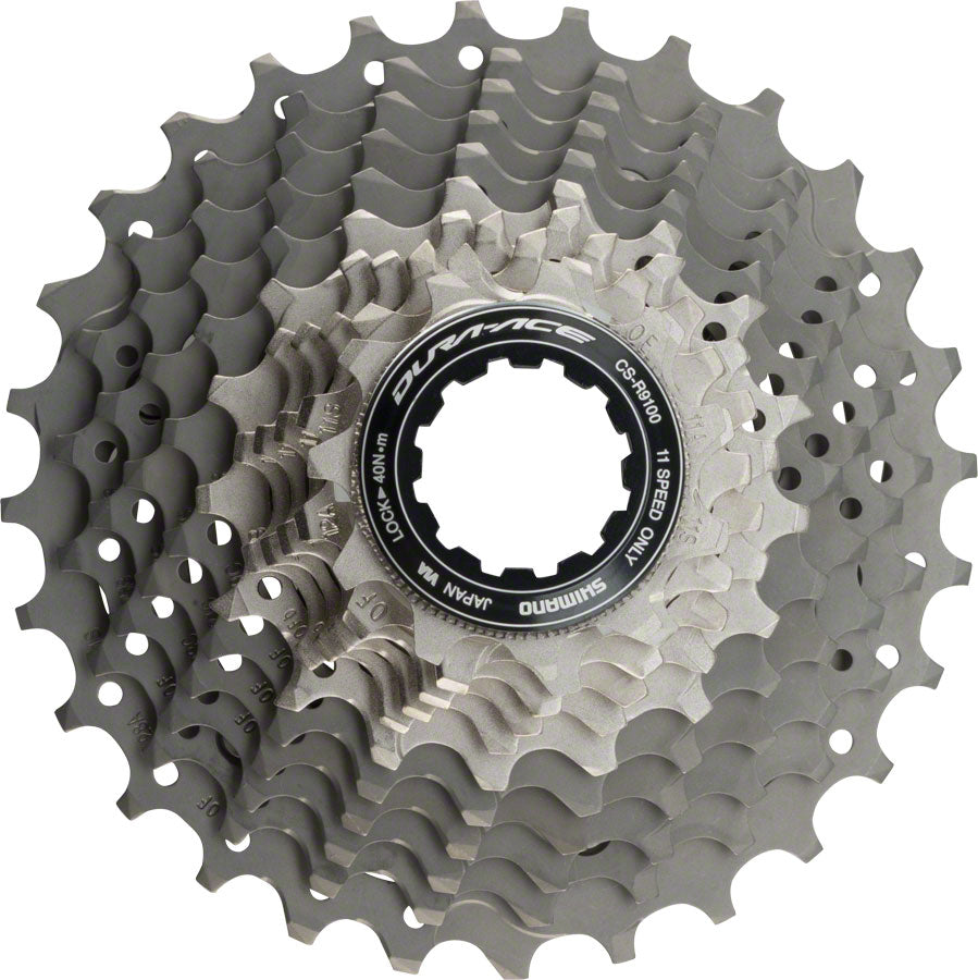 Shimano Dura Ace CS-R9100 Cassette - 11 Speed 11-28t Silver/Gray Cassettes and Cogs Shimano