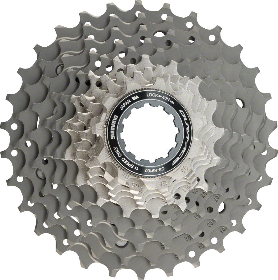 Shimano Dura Ace CS-R9100 Cassette - 11 Speed 11-30t Silver/Gray Cassettes and Cogs Shimano