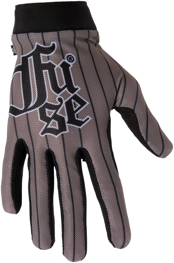 FUSE Omega Gloves Ballpark Full Finger Silver Black Small