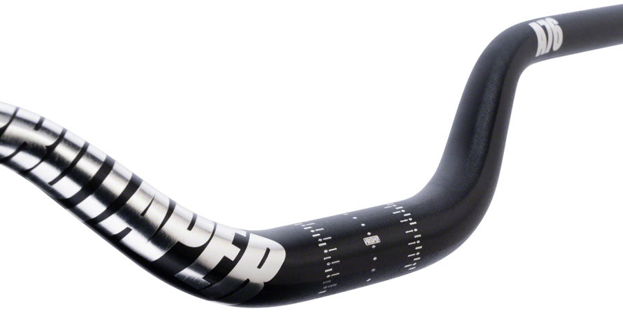 ProTaper A76 Handlebar - 810mm 76mm Rise 31.8mm Aluminum Polish Black Flat/Riser Handlebar ProTaper
