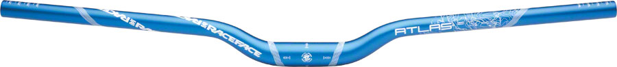RaceFace Atlas Riser Handlebar 31.8 x 785mm 1-1/4" Rise Blue Flat/Riser Handlebar Race Face