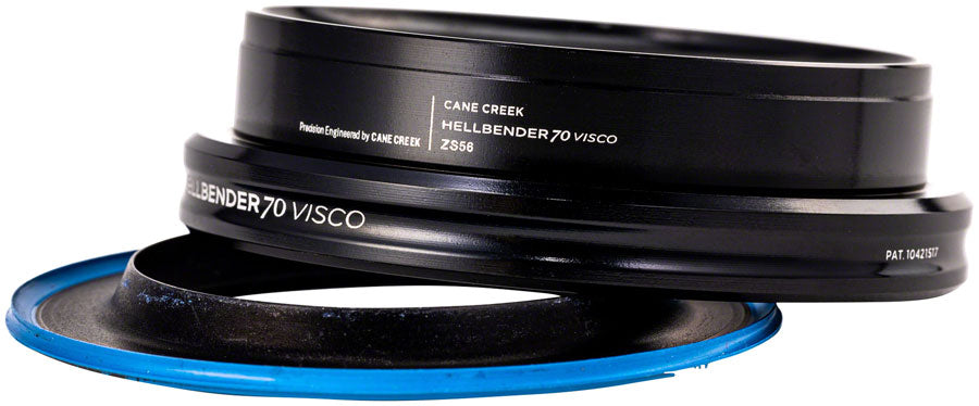 Cane Creek Hellbender 70 Visco Lower Headset - ZS56/40-H8 Mid Tune Black Headset Lower Cane Creek