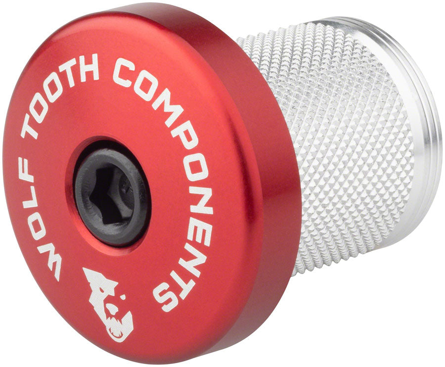 Wolf Tooth Compression Plug with Integrated Spacer Stem Cap Red Compression Plug Wolf Tooth