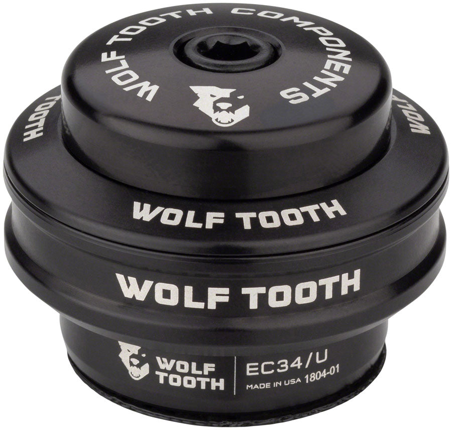 Wolf Tooth Premium Headset - EC34/28.6 Upper 16mm Stack Black Headset Upper Wolf Tooth