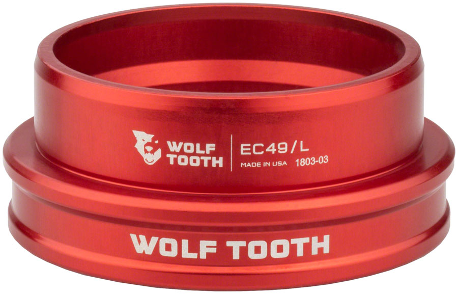 Wolf Tooth Premium Headset - EC49/40 Lower Red Headset Lower Wolf Tooth