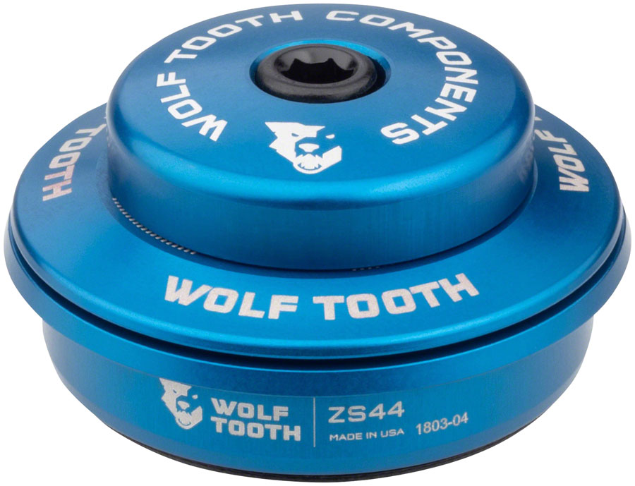 Wolf Tooth Performance Headset - ZS44/28.6 Upper 6mm Stack Blue Headset Upper Wolf Tooth