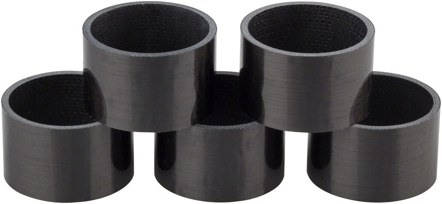 WHISKY 20mm UD Carbon Spacer Gloss Black 5-pack Headset Spacers Whisky Parts Co.