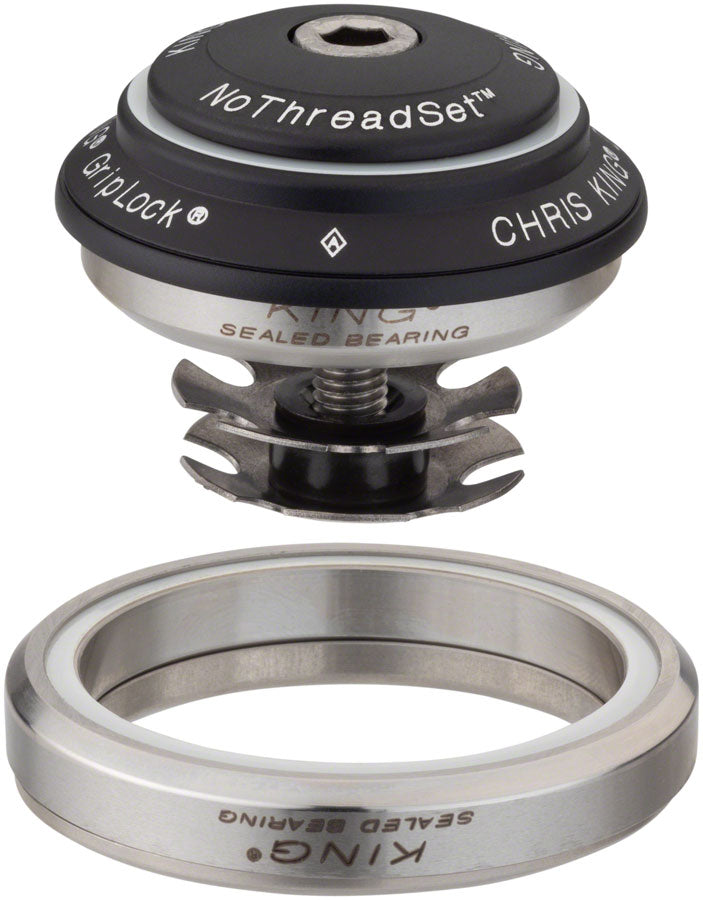 Chris King DropSet 2 Headset - 1-1/8 - 1.5" 42/52mm 45 Deg Matte Black Headsets Chris King