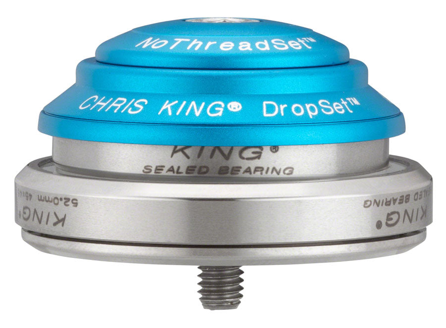 Chris King DropSet 2 Headset - 1-1/8 - 1.5" 42/52mm 45 Deg Matte Turquoise Headsets Chris King