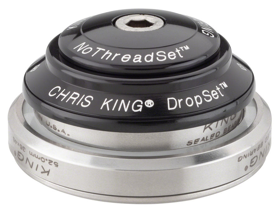 Chris King DropSet 3 Headset - 1-1/8 - 1.5" 41/52mm 36 Deg Black Headsets Chris King