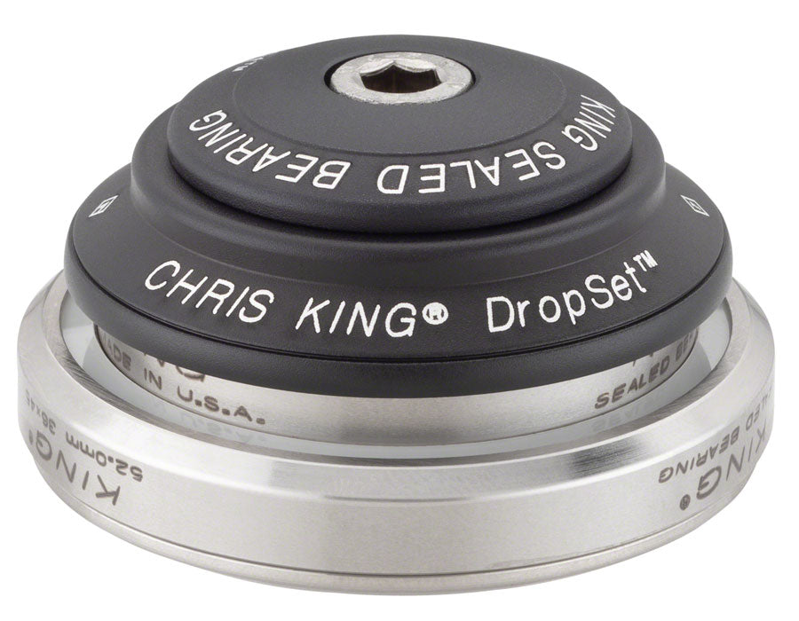 Chris King DropSet 3 Headset - 1-1/8 - 1.5" 41/52mm 36 Deg Matte Black Headsets Chris King