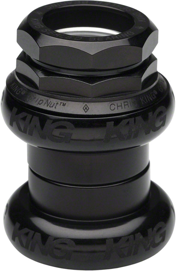 Chris King GripNut Headset - 1" Sotto Voce Black Headsets Chris King
