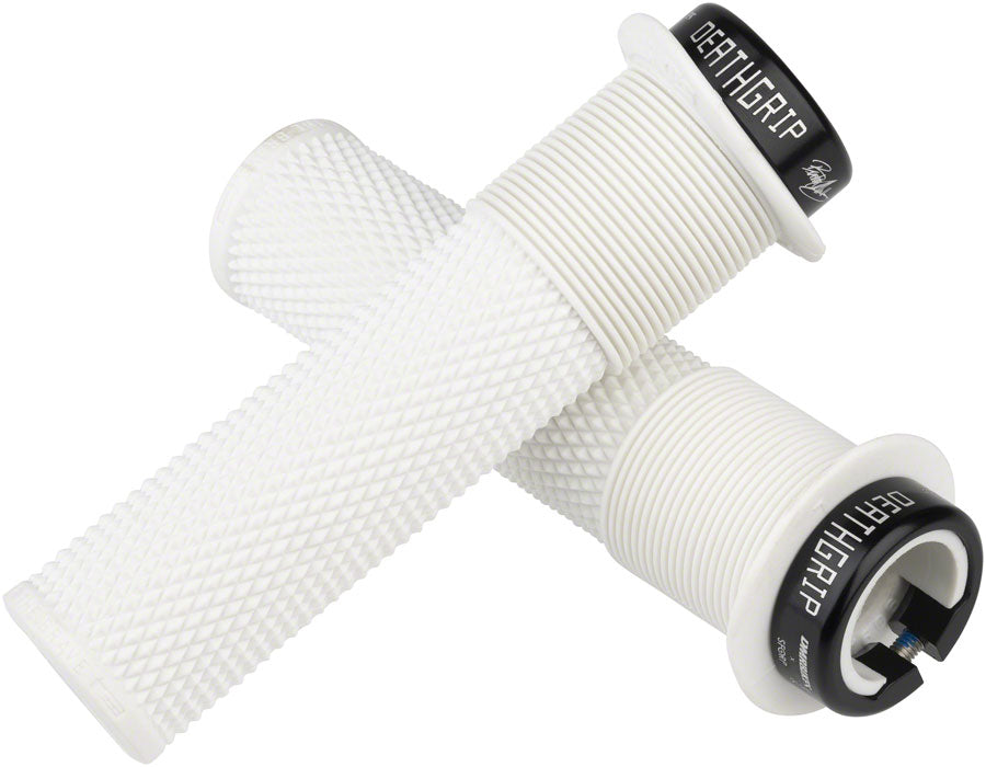 DMR DeathGrip Flanged Grips - Thin Lock-On White Grips DMR