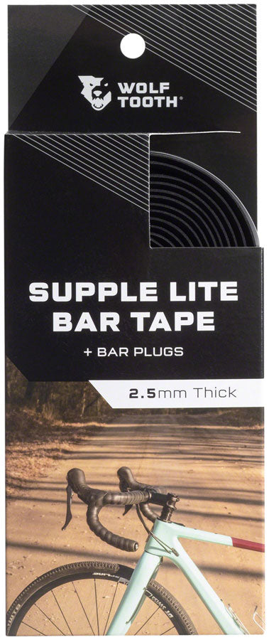 Wolf Tooth Supple Lite Bar Tape - Black Bar Tape Wolf Tooth