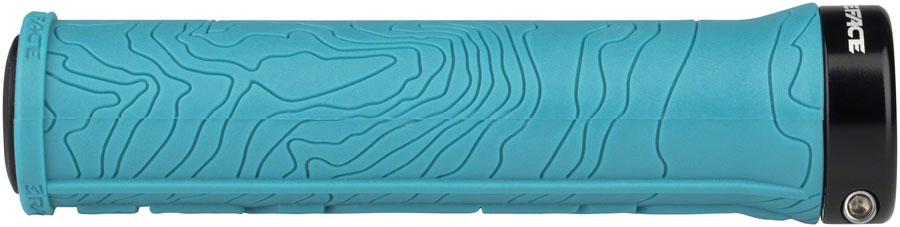 RaceFace Half Nelson Grips - Turquoise Lock-On Grips Race Face