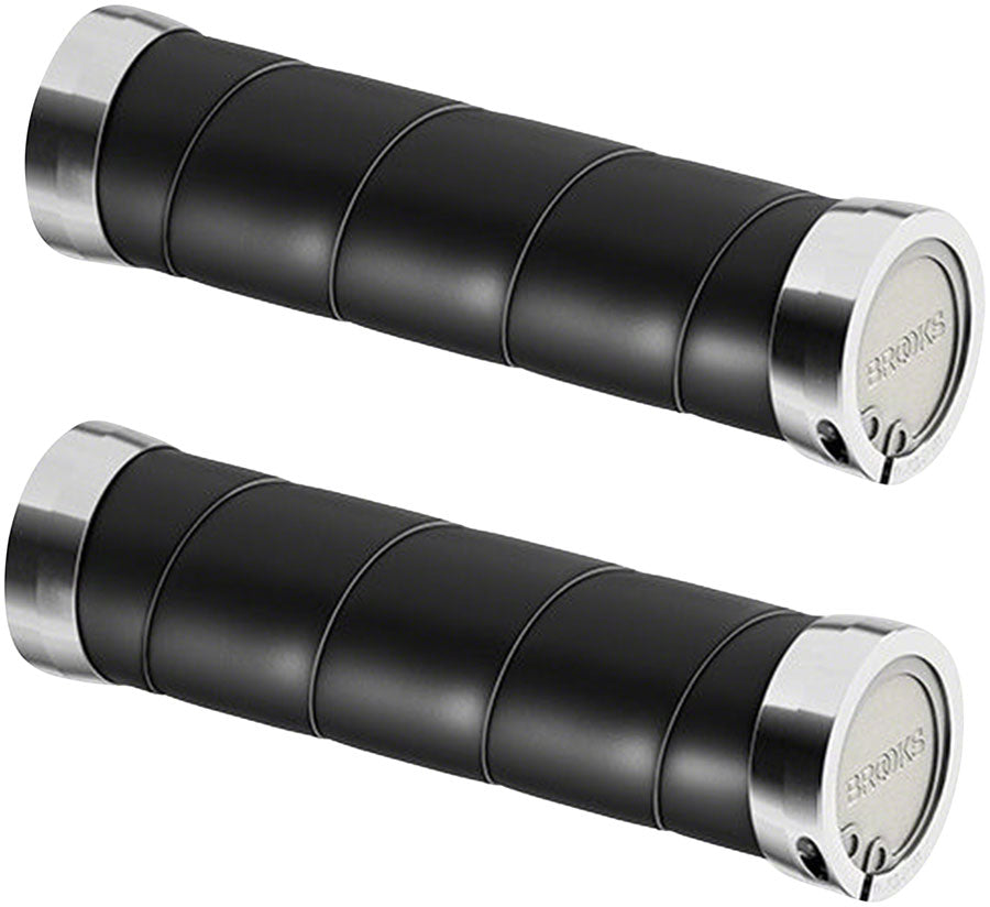 Brooks Slender Leather Grips - Black 130/130mm Grips Brooks