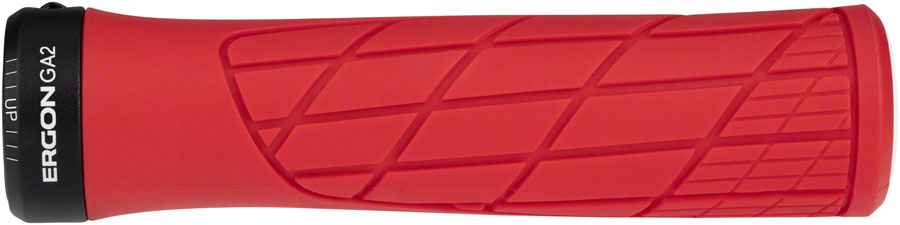 Ergon GA2 Grips - Risky Red Lock-On Grips Ergon
