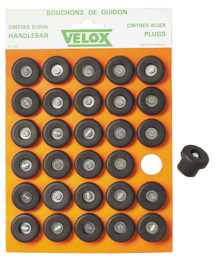 Velox Bar Plugs Card of 30 Bars Ends & Plugs Velox