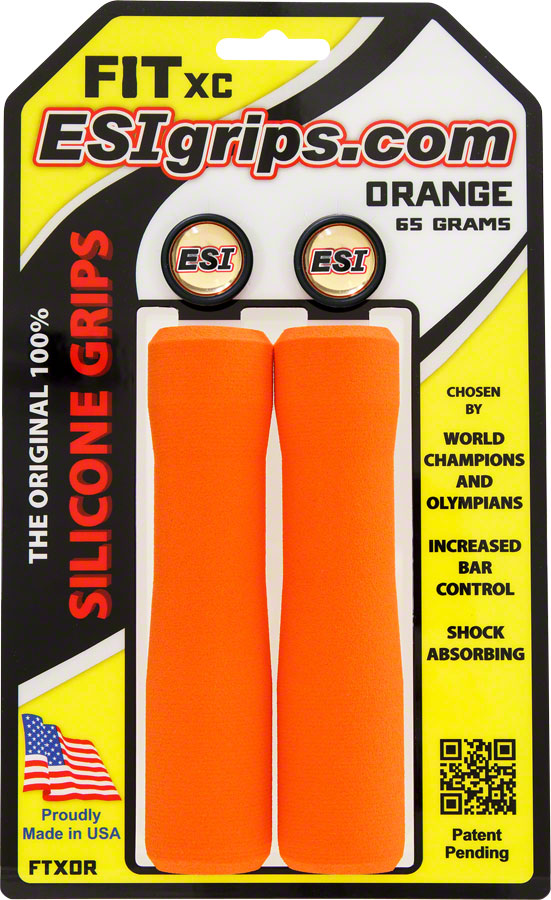 ESI FIT XC Grips - Orange Grips ESI