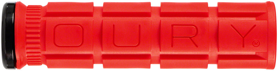 Oury Single-Sided V2 Lock-On Grips - Candy Red Grips Oury Grips