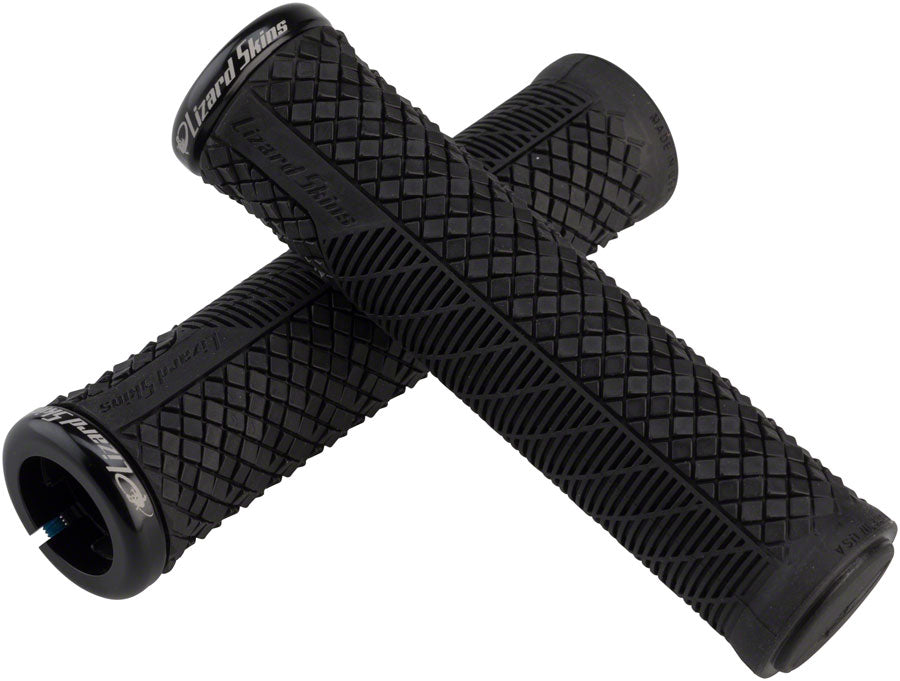 Lizard Skins Charger Evo Grips - Jet Black Lock-On Grips Lizard Skins