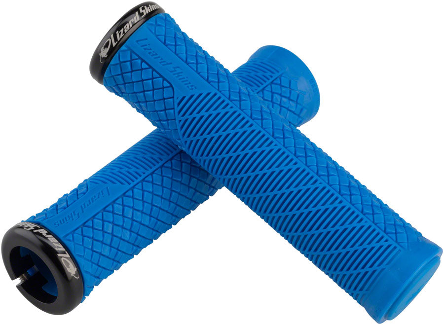 Lizard Skins Charger Evo Grips - Electric Blue Lock-On Grips Lizard Skins