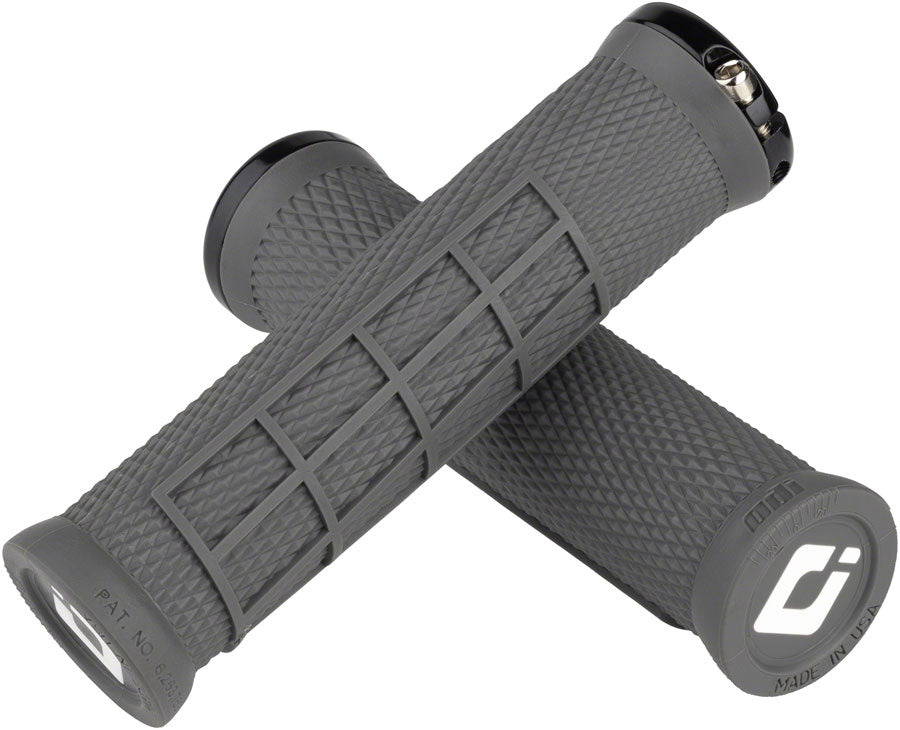 ODI Elite Flow Grips - Graphite Black Lock-On Grips ODI