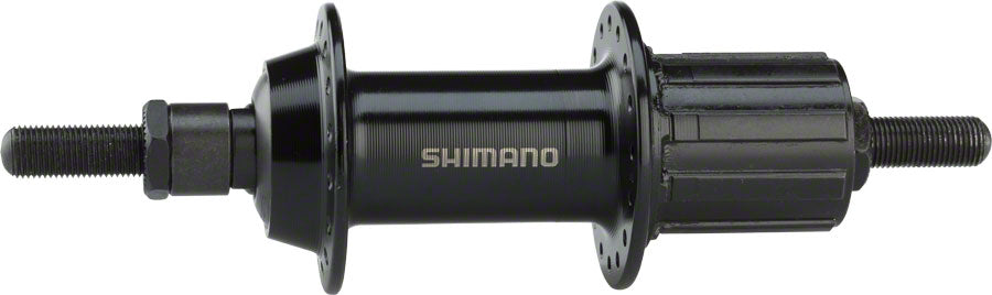 Shimano FH-TX500 Rear Hub - Threaded x 135mm, Rim Brake, HG10, Black, 32H