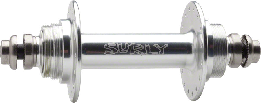 Surly Ultra New Rear Hub - Threaded x 120mm Rim Brake Fixed/Free Silver 32H Rear Hub Surly