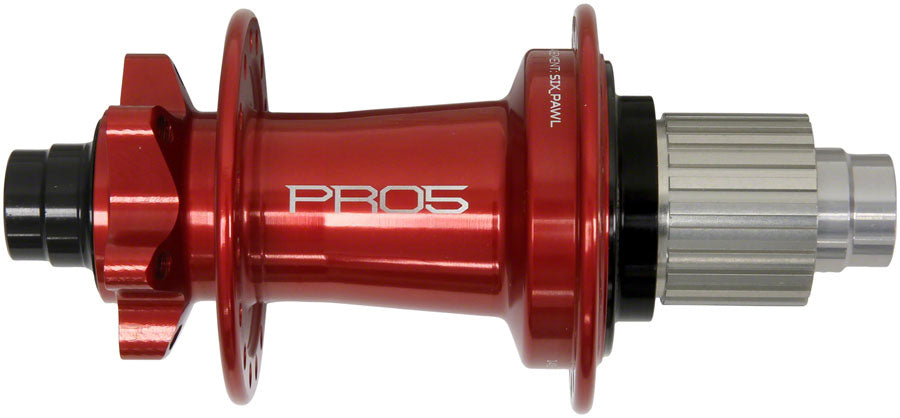 Hope Pro 5 Rear Hub - 12 x 148mm 6-Bolt Micro Spline Red 28H Rear Hub Hope