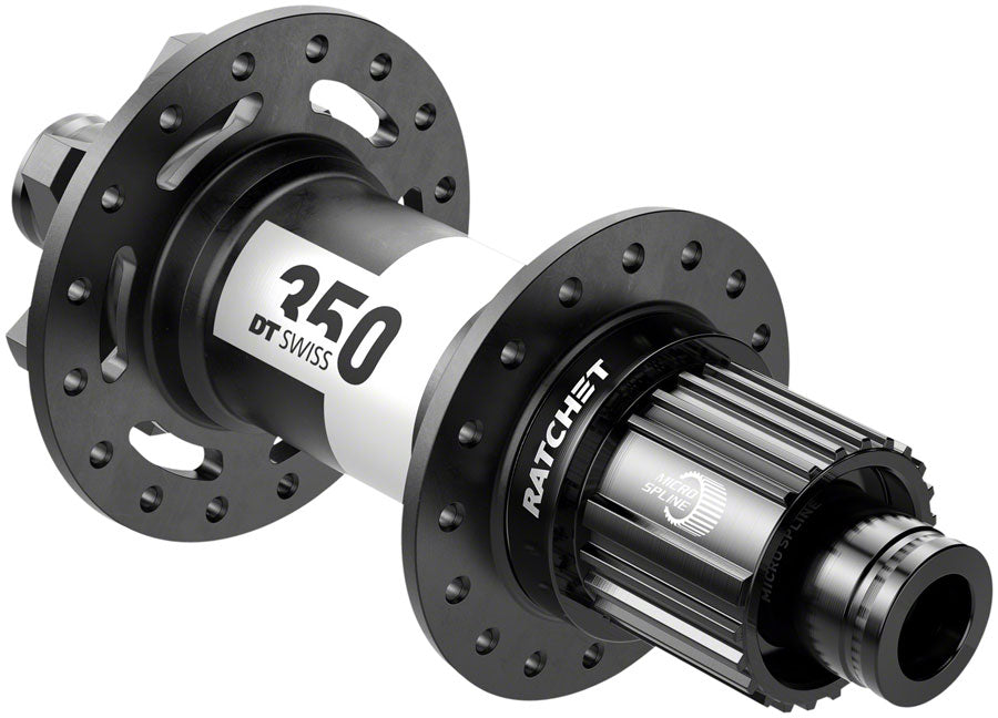 DT Swiss 350 Rear Hub - 12 x 148mm 6-Bolt Micro Spline Black 28H 36pt Rear Hub DT Swiss