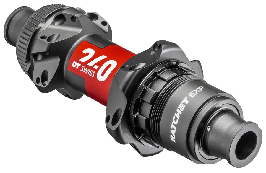 DT Swiss 240 EXP Rear Hub - 12 x 142mm Center-Lock XDR Black/Red 24H 36pt Rear Hub DT Swiss