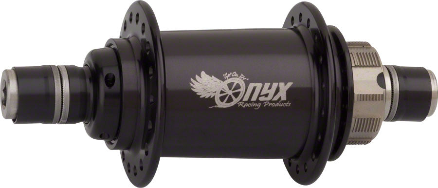 Onyx BMX Pro Rear Hub - 3/8" 10 x 100mm Black 28H BMX Hubs ONYX Racing Products