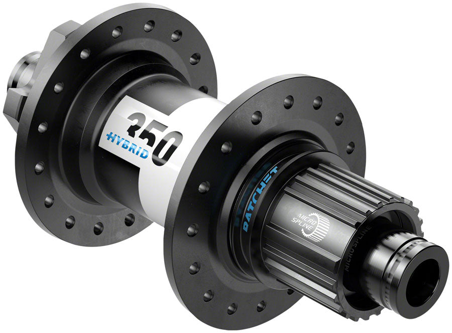 DT Swiss 350 Hybrid Rear Hub - 12 x 148mm 6-Bolt Micro Spline Black 36h 24pt Rear Hub DT Swiss