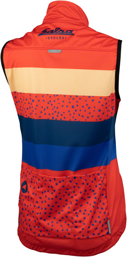 Salsa Team Polytone Womens Vest - Red w/ Stripes Large Vest Salsa