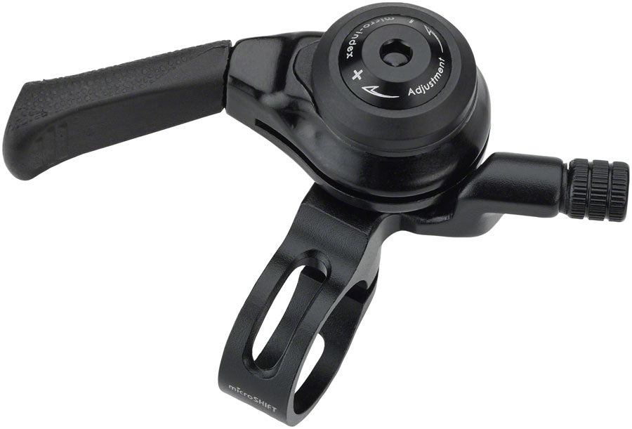 microSHIFT Left Thumb Shifter - MTB Double/Triple Friction Black Shifters microSHIFT