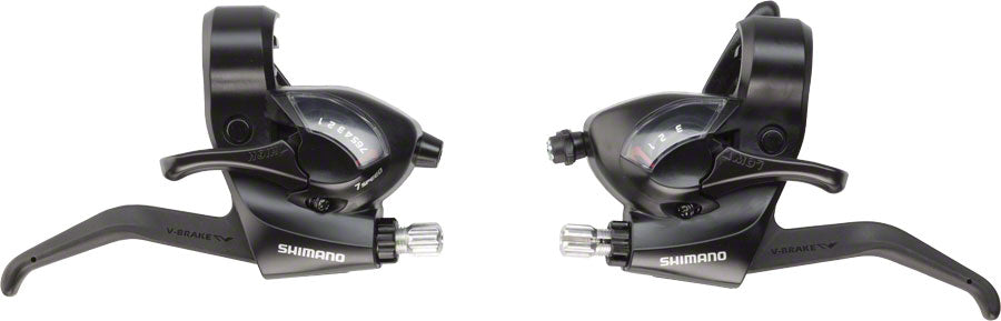 Shimano ST-EF41 3x7-Speed Brake/Shift Lever Set Black Brake/Shift Lever - Flat Bar Shimano