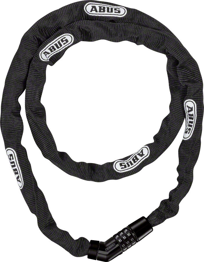 ABUS Steel-O-Chain 4804C Combination Lock: 110/4mm Black Chain Locks Abus
