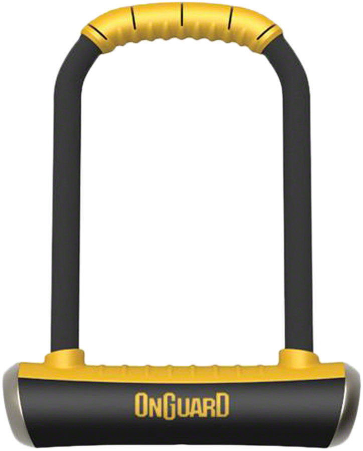 OnGuard PitBull Series U-Lock - 4.5 x 9" Keyed Black/Yellow Includes bracket U-Lock OnGuard