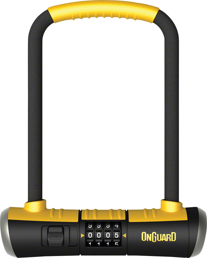 OnGuard BullDog Series U-Lock - 4.5 x 9" Combination BLK/YLW Includes bracket U-Lock OnGuard