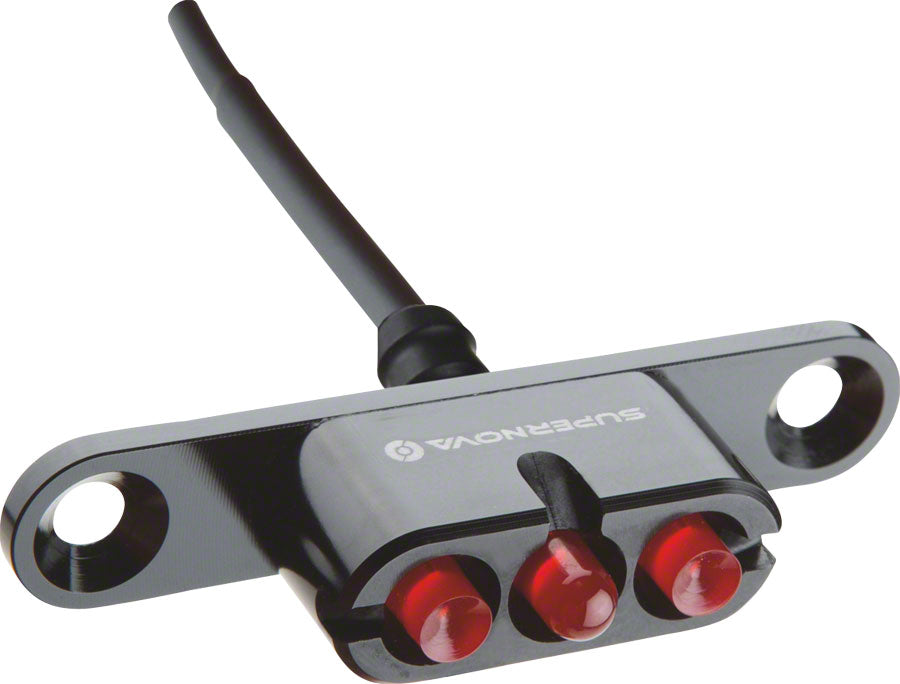 Supernova E3 2 Taillight: Bolt Mount AC Current Black Dynamo & Generator Light Supernova