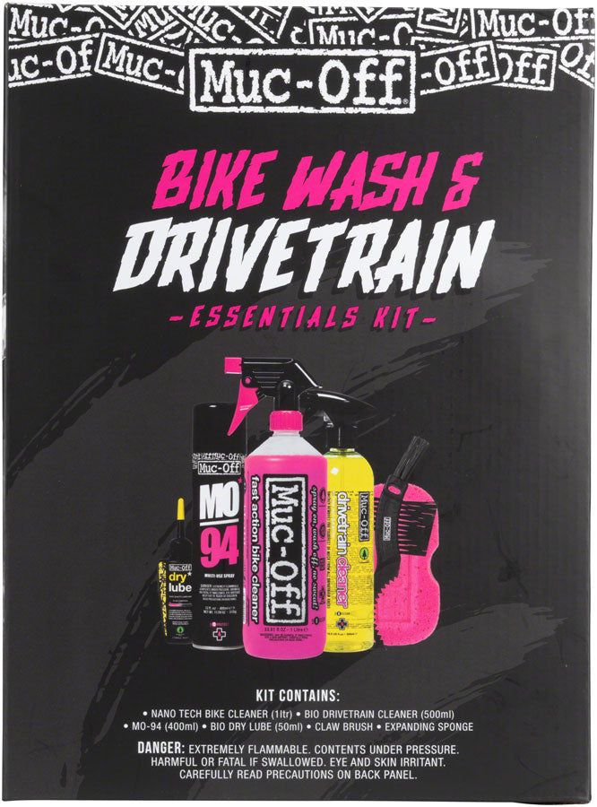 Muc-Off Bike Care Kit: Wash and Drivetrain Essentials Cleaning Tools Muc-Off