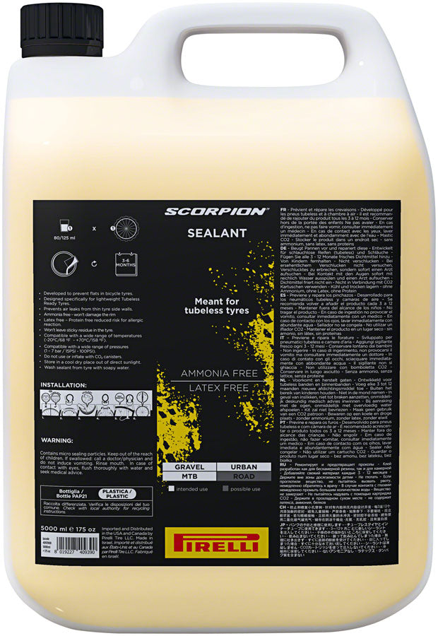 Pirelli Scorpion SmartSeal Tubeless Sealant - 1 Gallon Eco Sealant Tubeless Sealants Pirelli
